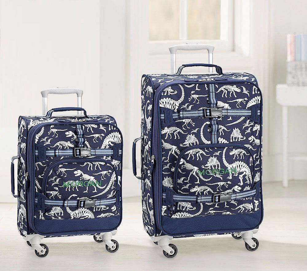 Mackenzie Blue/Grey Glow-in-the-Dark Dinos Luggage